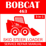 Bobcat 463 Skid Steer Loader Service Manual PDF 3-in-1